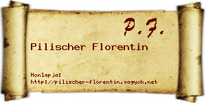 Pilischer Florentin névjegykártya